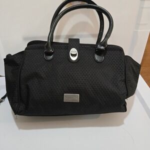 Baggallini Elizabeth Satchel in Black with Top Handle Women's